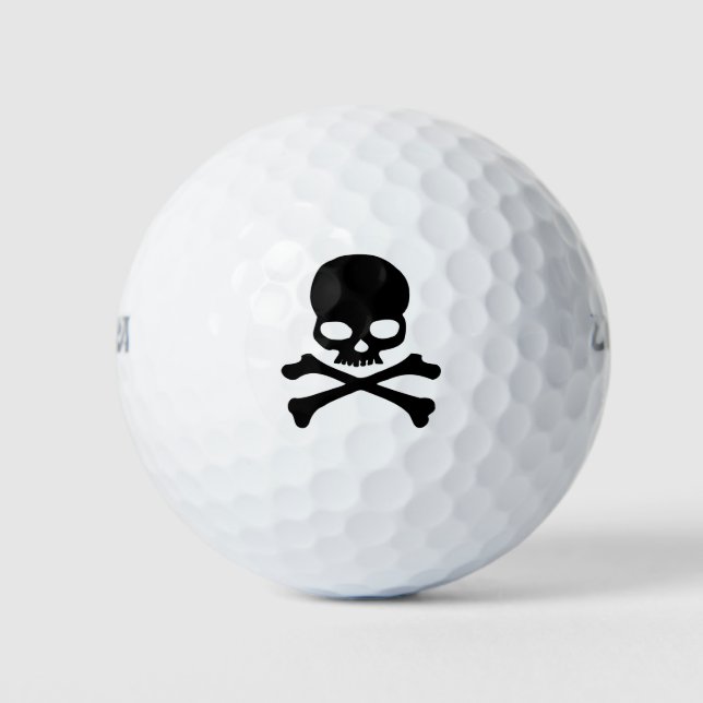 Skull and Crossbones Golf Balls (Front)