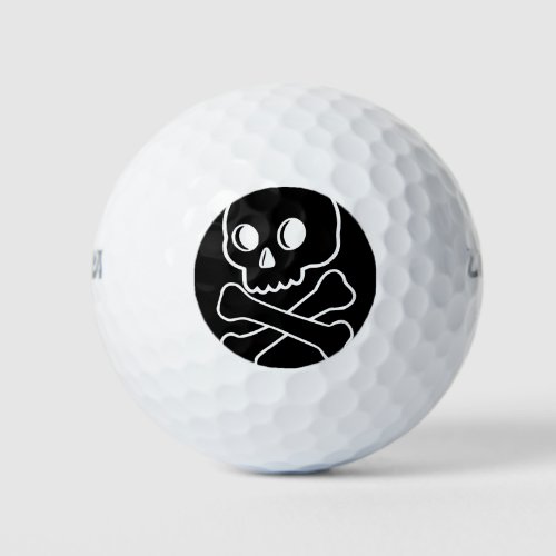 Skull And Crossbones  Golf Balls