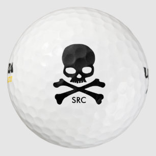 Skull and Crossbones Golf Balls Personalized