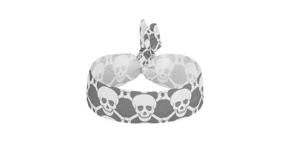 Skull And Crossbones Hair Tie Zazzle Com