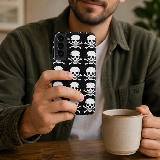 Skull and Crossbones Halloween Samsung Galaxy S22+ Case