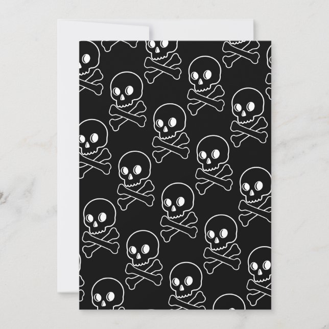 Skull And Crossbones  Invitation (Front)