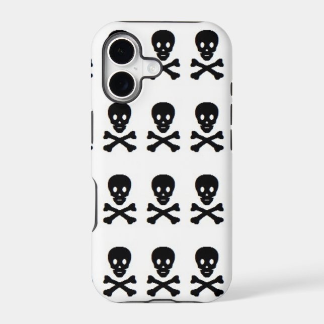 SKULL  AND CROSSBONES IPHONE CASE (Back)