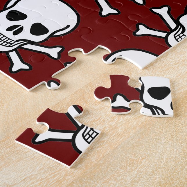 Skull and Crossbones Jigsaw Puzzle (Side)
