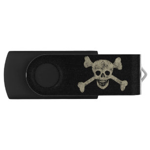 Skull and Crossbones Jolly Roger Flash Drive
