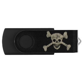 Skull and Crossbones Jolly Roger Flash Drive