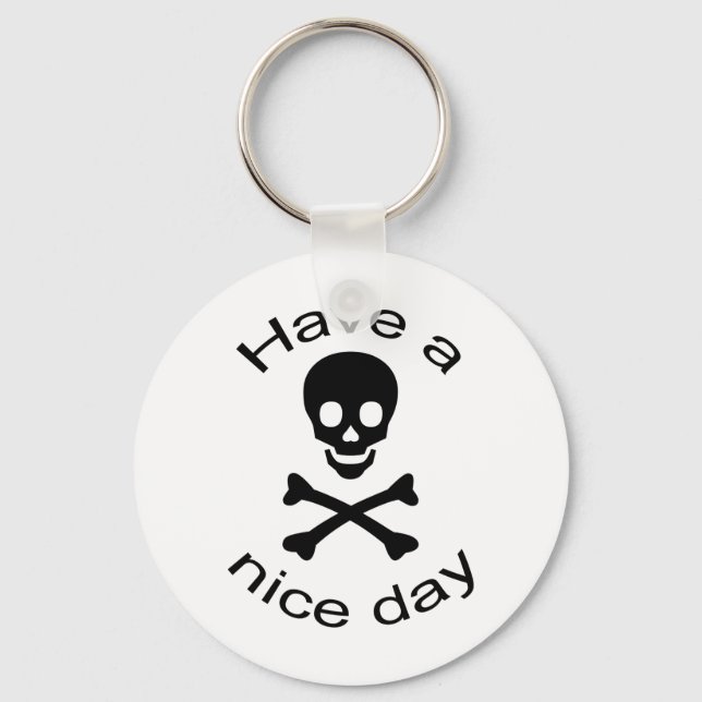 Skull and Crossbones Keychain (Front)