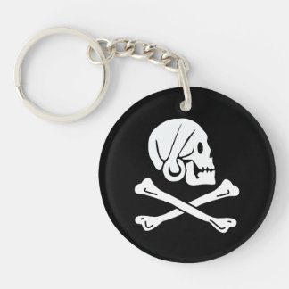 Skull and Crossbones Keychain