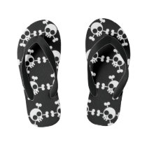 Skull and Crossbones Kid's Flip Flops Skull and Crossbones Kid's Flip Flops