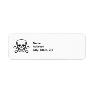 Skull and Crossbones Label