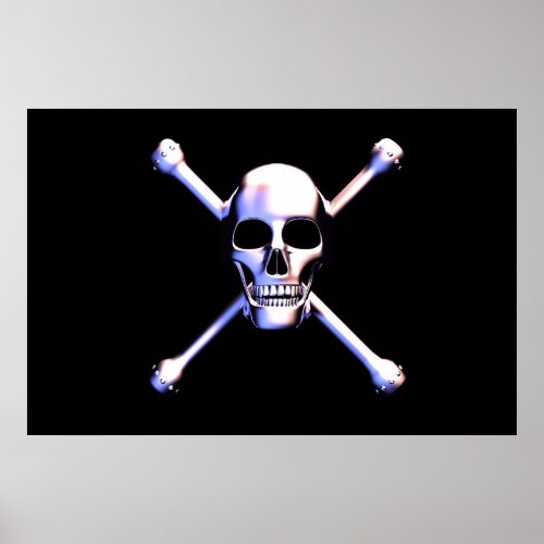 Skull and Crossbones_ Metalhead Poster