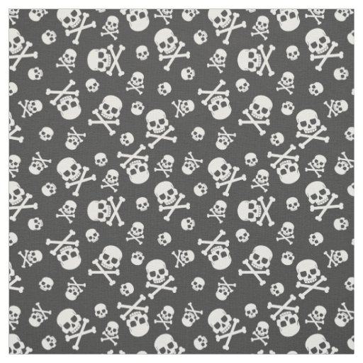 Skull and Crossbones Motorcycle Fabric