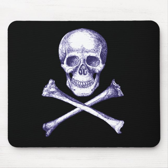 Skull and Crossbones Mouse Pad (Front)