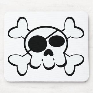 Skull and Crossbones Mouse Pad