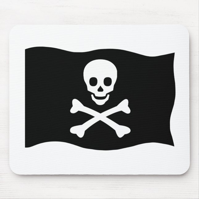 Skull and Crossbones Mouse Pad (Front)