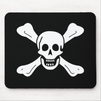 Skull and Crossbones Mouse Pad