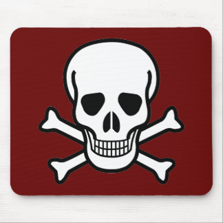 Skull and Crossbones Mouse Pad