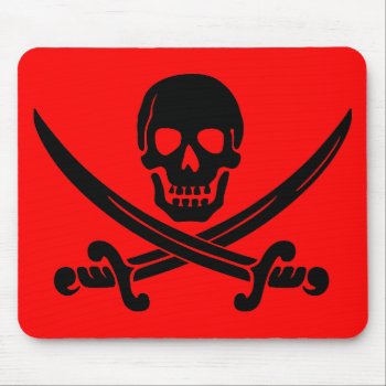 Skull And Crossbones. Mouse Pad by asyrum at Zazzle