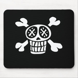 skull and crossbones mousepad