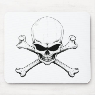 skull and crossbones mousepad