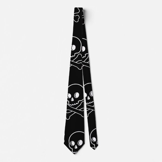 Skull And Crossbones  Neck Tie (Front)