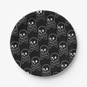 Skull And Crossbones Paper Plates