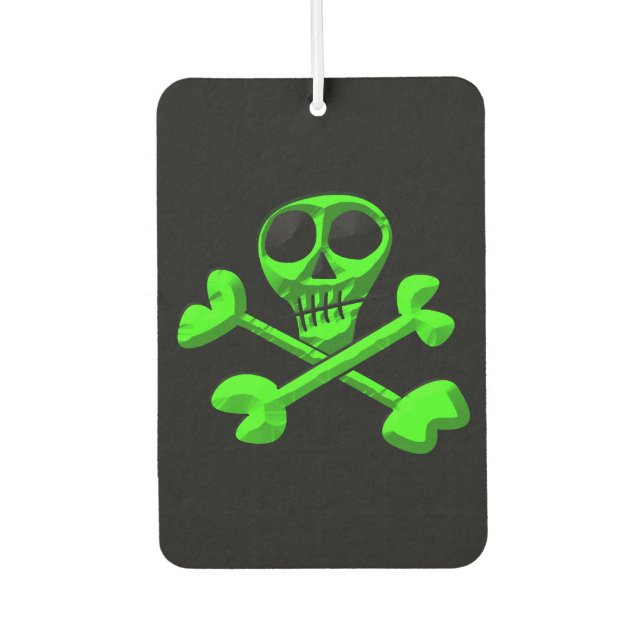 Skull and Crossbones Pattern Air Freshener (Front)