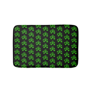 Skull and Crossbones Pattern Bath Mat