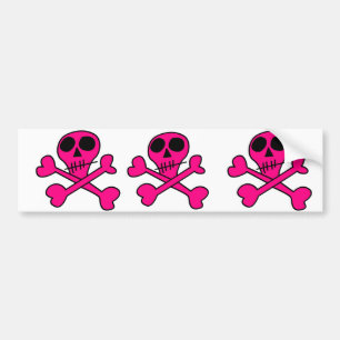 Skull and Crossbones Pattern Bumper Sticker