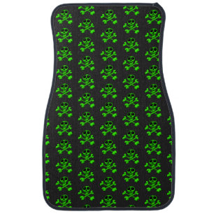 Skull and Crossbones Pattern Car Floor Mat