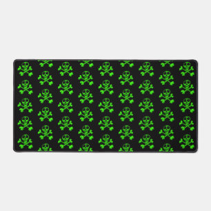 Skull and Crossbones Pattern Desk Mat