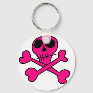Skull and Crossbones Pattern Keychain