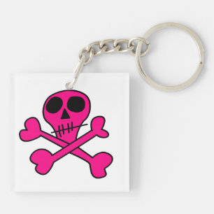 Skull and Crossbones Pattern Keychain