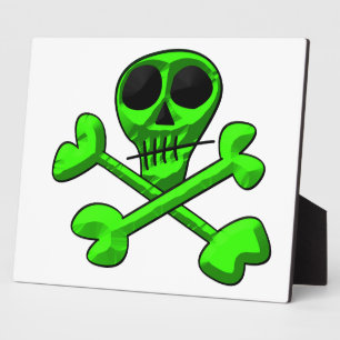 Skull and Crossbones Pattern Plaque