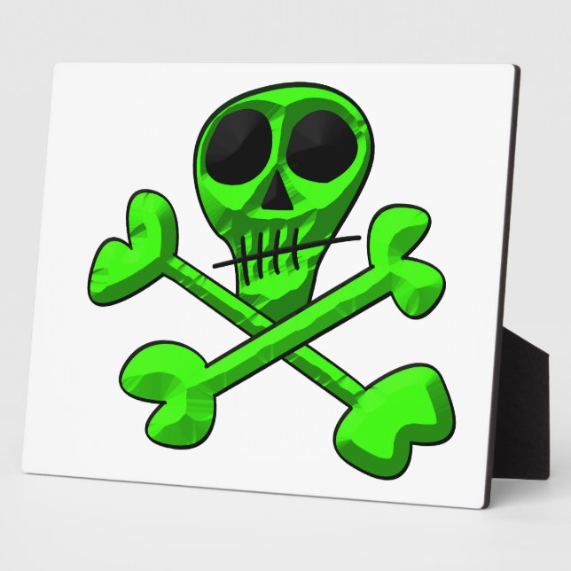 Skull and Crossbones Pattern Plaque (Side)