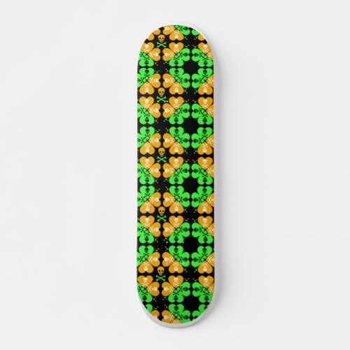 Skull and Crossbones Pattern Skateboard Deck