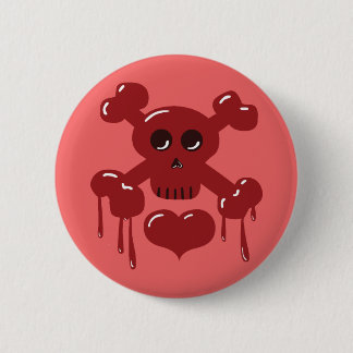 Skull and Crossbones Pinback Button