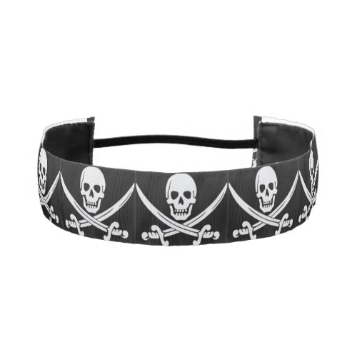 Skull and Crossbones Pirate Athletic Headband