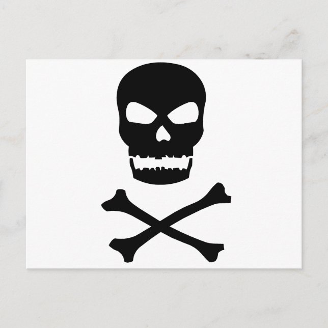 Skull and Crossbones Postcard (Front)
