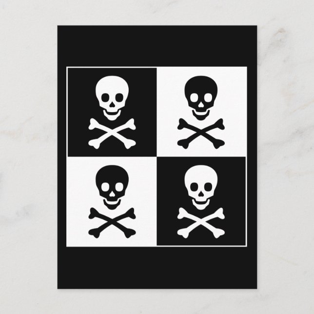 Skull and Crossbones Postcard (Front)