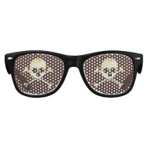 Sunglasses with skull store and crossbones