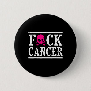 Skull And Crossbones Skeleton Breast Cancer Button