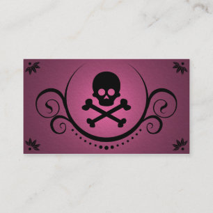 skull and crossbones sophistications business card