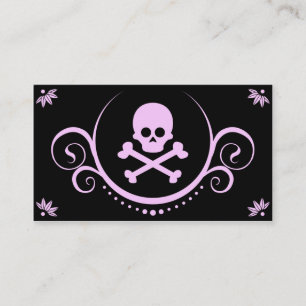 skull and crossbones sophistications business card