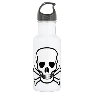 Skull and Crossbones Stainless Steel Water Bottle