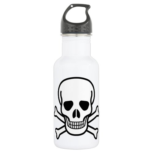 Skull and Crossbones Stainless Steel Water Bottle