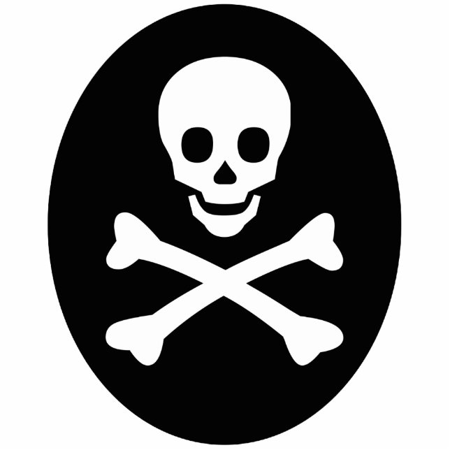 Skull and Crossbones Statuette (Front)