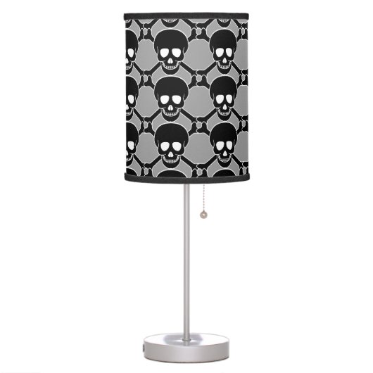 Skull and Crossbones Table Lamp (Left)