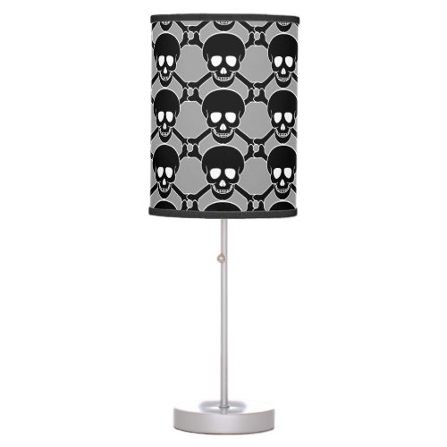 Skull and Crossbones Table Lamp