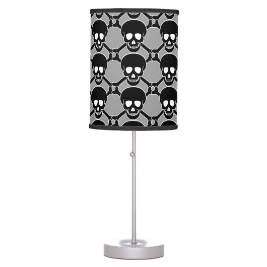 Skull and Crossbones Table Lamp (Front)